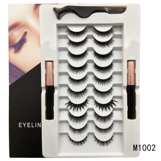 Magnetic Eyelashes Set Full Strip Natural Cilia Eye Lashes