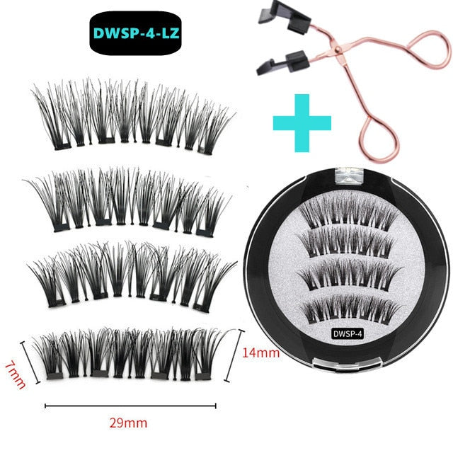 Reuseable 3D magnetic eyelashes