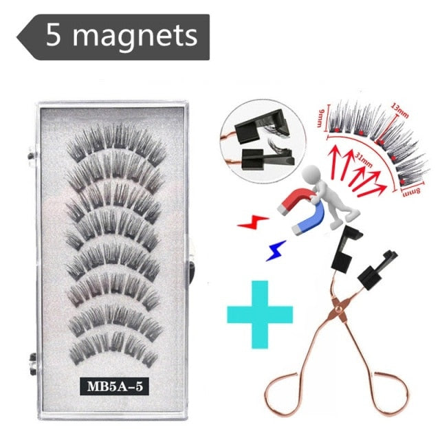 Reuseable 3D magnetic eyelashes