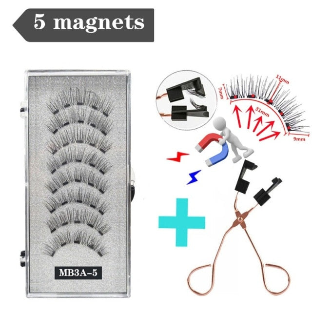 Reuseable 3D magnetic eyelashes