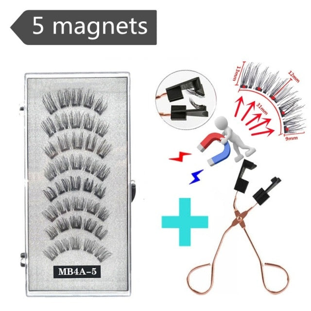 Reuseable 3D magnetic eyelashes