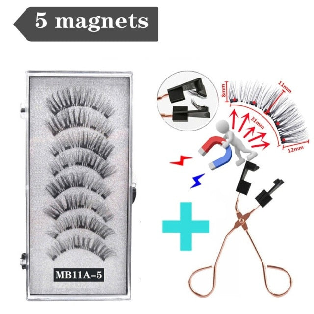 Reuseable 3D magnetic eyelashes