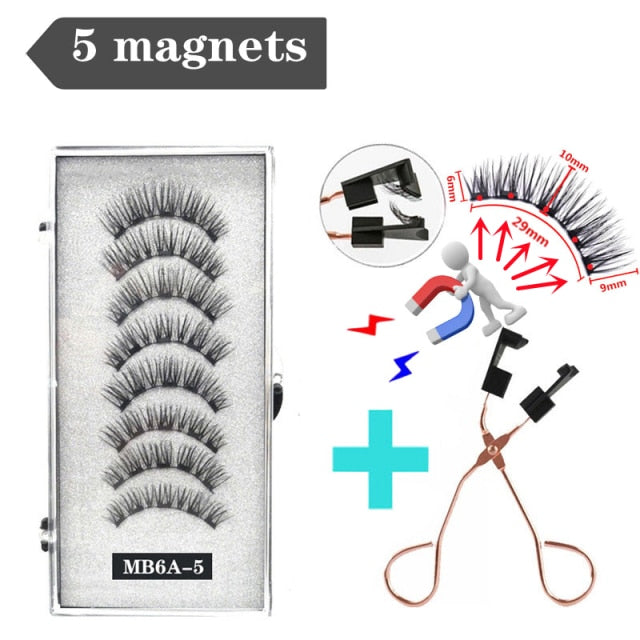 Reuseable 3D magnetic eyelashes