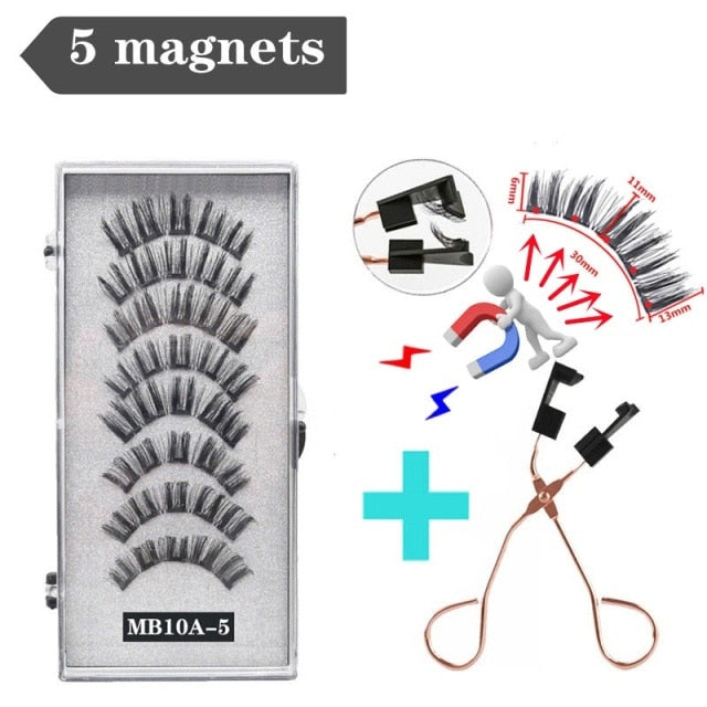 Reuseable 3D magnetic eyelashes