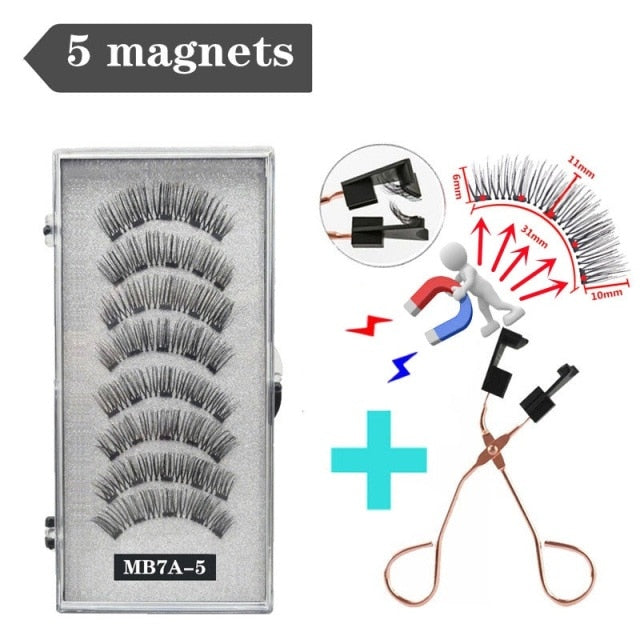 Reuseable 3D magnetic eyelashes