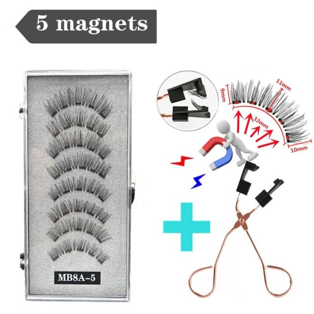 Reuseable 3D magnetic eyelashes