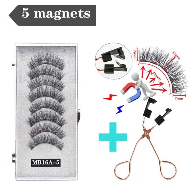 Reuseable 3D magnetic eyelashes