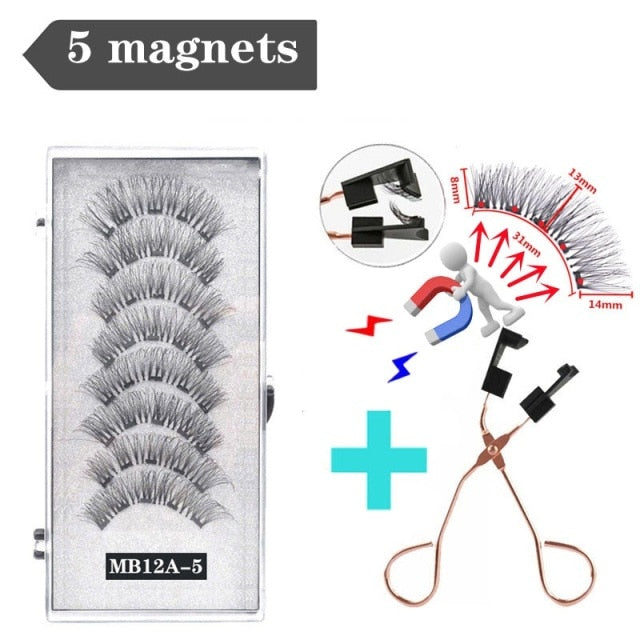 Reuseable 3D magnetic eyelashes