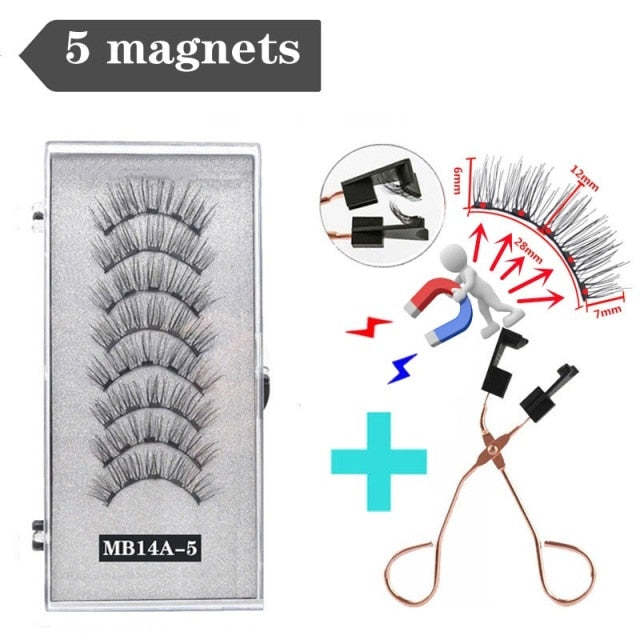 Reuseable 3D magnetic eyelashes