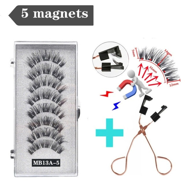 Reuseable 3D magnetic eyelashes