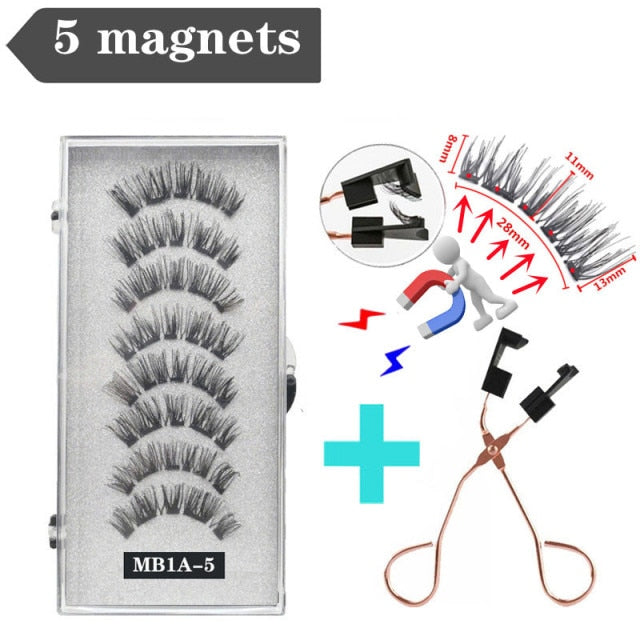 Reuseable 3D magnetic eyelashes