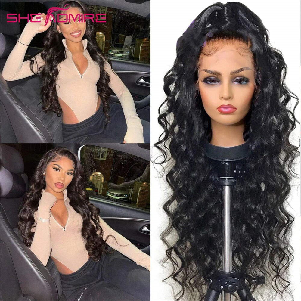 Loose Wave Lace Front Human Hair Wigs Brazilian Remy