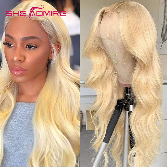 Blonde Lace Front Wig Human Hair Wigs Brazilian Remy