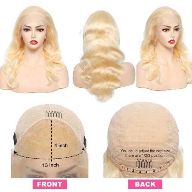 Blonde Lace Front Wig Human Hair Wigs Brazilian Remy