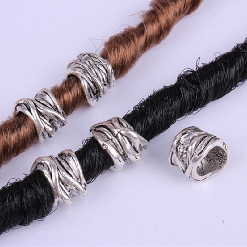 5 Pcs Copper Large Hole Hair Jewelry