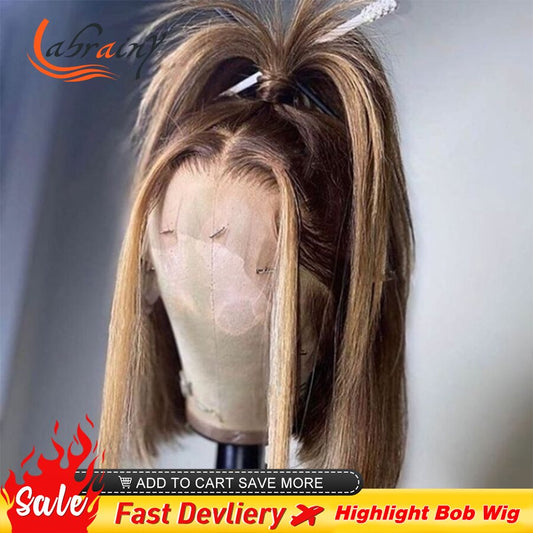 Honey Blonde Lace Frontal Human Hair Wigs