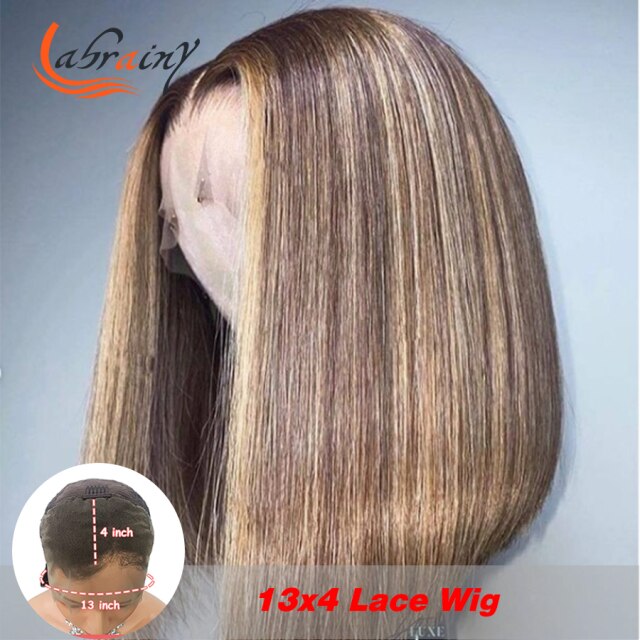 Honey Blonde Lace Frontal Human Hair Wigs