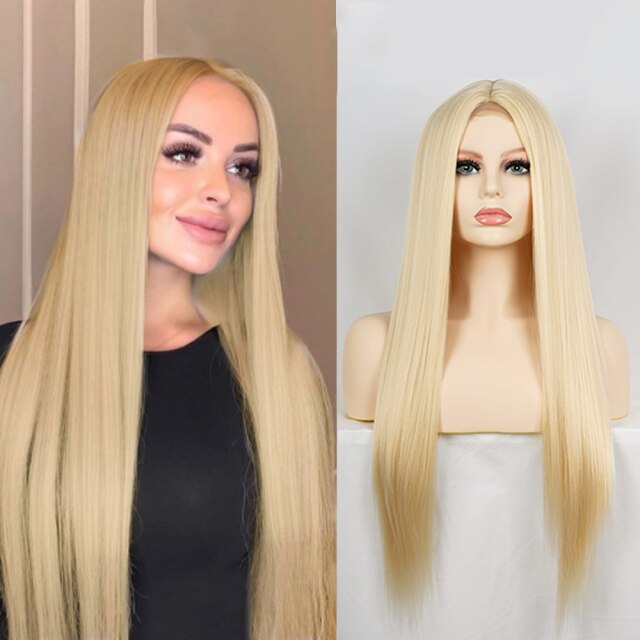 Long Blonde Synthetic Wigs